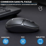 Souris Sans Fil - BLUESTORK - Office 25 - PC/MAC - Noir - Connexion 2.4 GHz - Autonomie Longue DurÈe