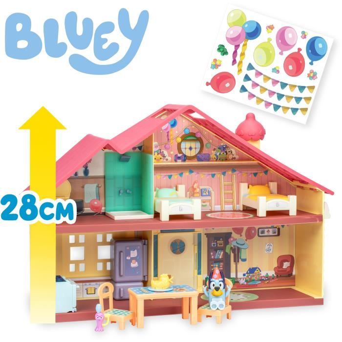 Maison anniversaire - BLUEY - 1 figurine + 13 accessoires - Des 3 ans