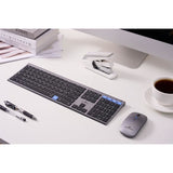 Ensemble Clavier souris sans fil - BLUESTORK - AZERTY - Métal - Silencieux - Touches ciseaux