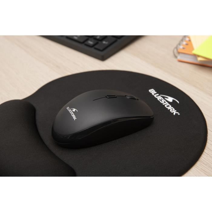 Tapis de souris ergonomique - Bluestork - BS-PAD-ERGO - Repose-poignet - Épaisseur 3 mm