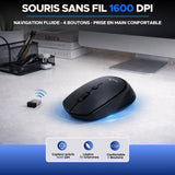 Pack clavier souris sans fil - 12 touches de raccourcis multimédias - BLUESTORK - PACK-WL-OFF-V2/FR - AZERTY