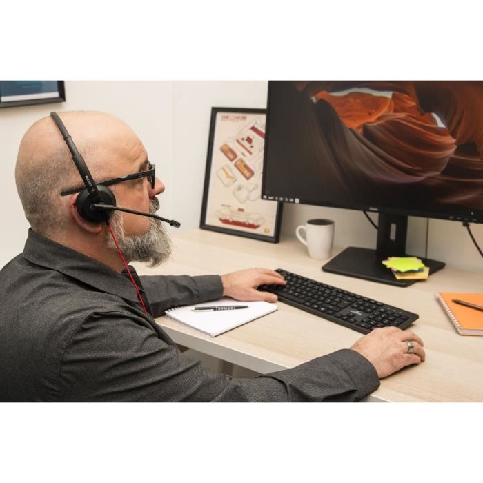 Casque-Micro - BLUESTORK - MC302 - Windows, Mac, Smartphone, Tablette, Consoles ( PS4, Switch, XBOX) - Teletravail Home Office