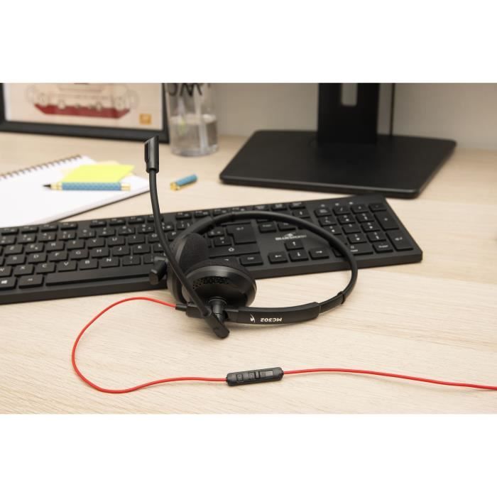Casque-Micro - BLUESTORK - MC302 - Windows, Mac, Smartphone, Tablette, Consoles ( PS4, Switch, XBOX) - Teletravail Home Office