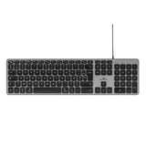 Clavier Filaire - Bluestork - KB Mac - Azerty - Compatible Mac - Noir
