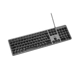 Clavier Filaire - Bluestork - KB Mac - Azerty - Compatible Mac - Noir