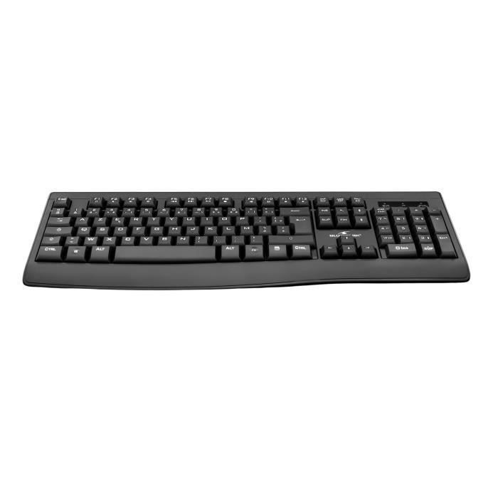 Pack Clavier Souris - BLUESTORK - PACK OFFICE RECHARGEABLE - Sans Fil - Noir