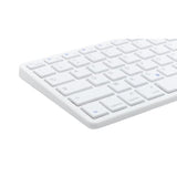 Clavier Sans Fil - BLUESTORK - MINI MAC R - Compact - Rechargeable - Blanc