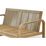 Salon de jardin - Bois d'acacia - 4 personnes - BOHEMIA - Creme