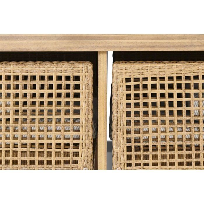 Ensemble repas de jardin CUBO - Table rectangulaire + 6 fauteuils - Structure en acier thermolaqué - 6 places - Bocarnea