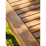 Salon de jardin d'angle modulable LEVATA DINING - Bois d'acacia FSC - 7 personnes - Gris de lin + Housse incluse
