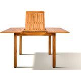 Ensemble repas de jardin TOSCANA - Table extensible + 6 six chaises pliantes - Bois d'acacia - 6 places - Bocarnea