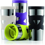 Mug de voyage isotherme - BODUM - Travel Mug - Inox double paroi - Couvercle a vis hermétique - 0.35 l - Noir