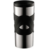 Mug de voyage isotherme - BODUM - Travel Mug - Inox double paroi - Couvercle a vis hermétique - 0.35 l - Noir