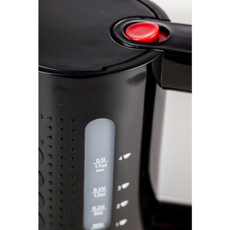 Bouilloire électrique - BODUM - BISTRO - 700 W - 0,5 L - Noir