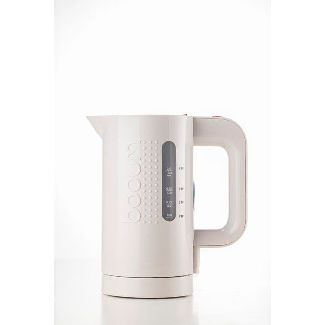 Bouilloire électrique - BODUM - BISTRO - 1300 W - 1 L - Socle 360° - Blanc