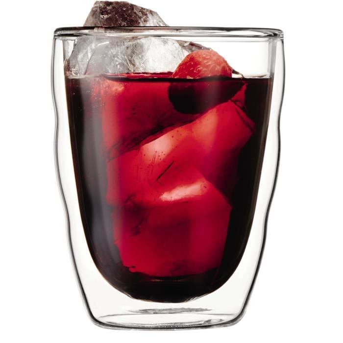 Set 2 verres - BODUM - Pilatus - Double paroi - 0.35 l - Transparent