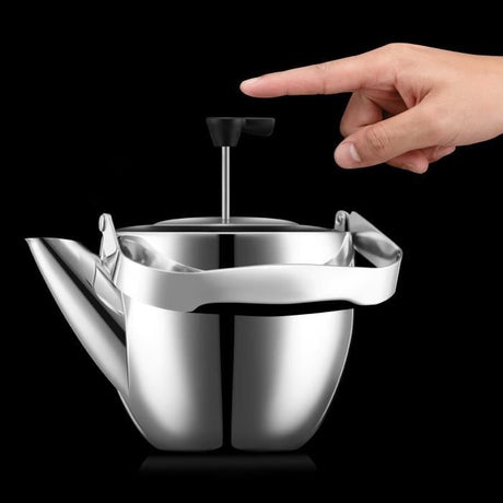 Théiere a piston - BODUM - Columbia - Filtre inox - 1.5 l - Brillant