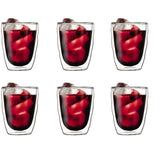 Set 6 verres thermo - BODUM - Pilatus - Double paroi - 0.35 l - Transparent