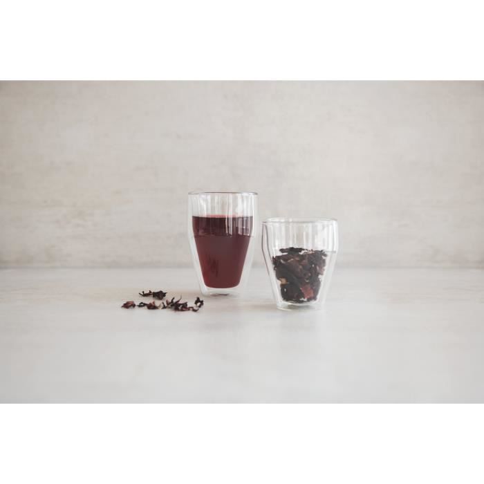 Set 6 verres thermo - BODUM - Titlis - Double paroi - 0.35 l - Transparent