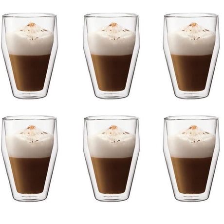 Set 6 verres thermo - BODUM - Titlis - Double paroi - 0.35 l - Transparent