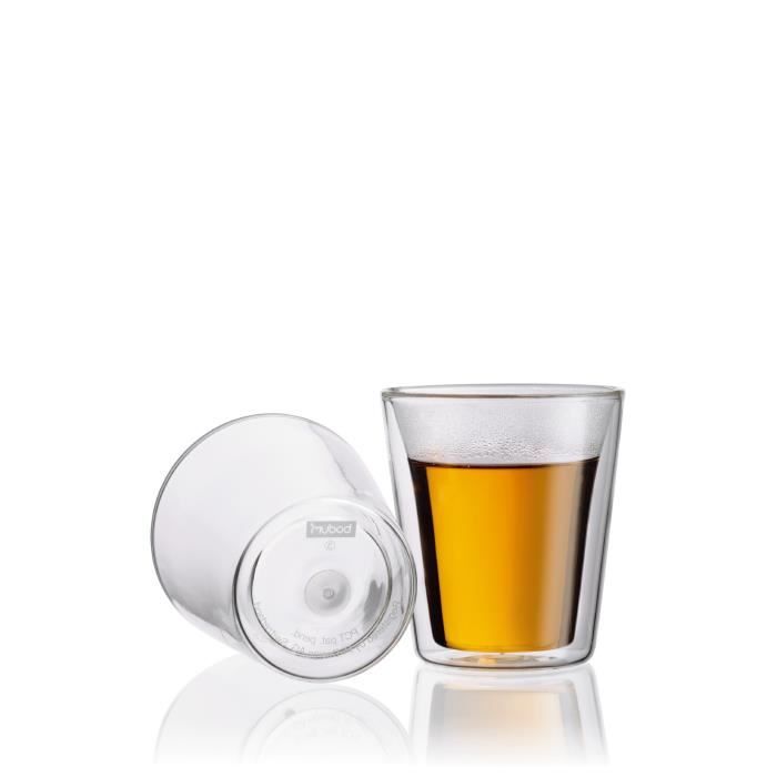 Set 6 verres thermo - BODUM - Canteen - Double paroi - 0.2 l - Transparent