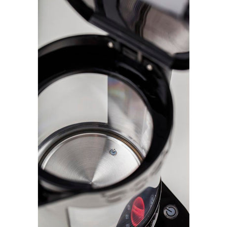 Bouilloire électrique double paroi - BODUM - BISTRO - 1500 W - 1,1 L - 5 températures - Intérieur en verre - Noir