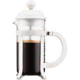 Cafetiere a piston - BODUM - Java - Monture et couvercle en plastique - 3 tasses - 0.35 l - Blanc creme