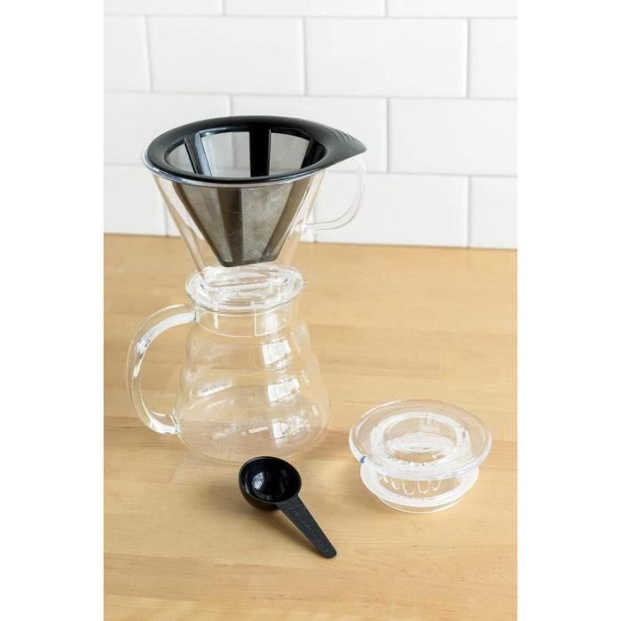 Cafetiere - BODUM - Melior - Filtre permanent maille inox - 8 tasses - 1.0 l - Transparent