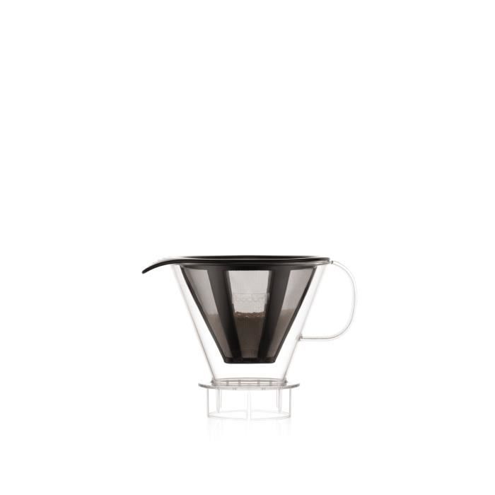 MELIOR Cafetiere, filtre permanent maille inox, 5 tasses, 0.6 l