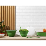 Ensemble de 2 saladiers 3 l et 4.9 l avec couvercle silicone - BODUM - Topee - Apple