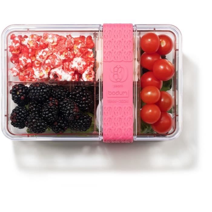 Lunch box compartimentée - BODUM - Topee - avec couverts - Bubblegum