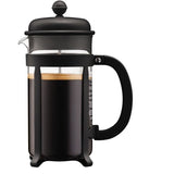 Cafetiere a piston - BODUM - Java - Monture et couvercle en plastique - 8 tasses - 1 l - Noir