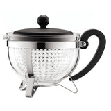 Théiere - BODUM - Chamboard - Tamis plastique - 1 l - Noir