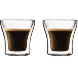 Set 2 verres - BODUM - Assam - Double paroi - 0.1 l - Transparent