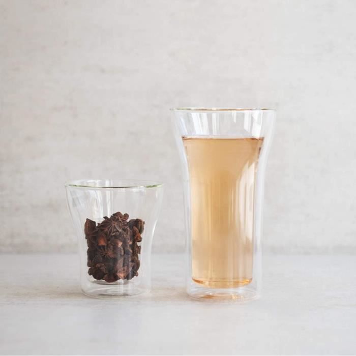 Set 2 verres - BODUM - Assam - Double paroi - 0.2 l - Transparent