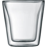 Set 2 verres - BODUM - Canteen - Double paroi - 0.1 l - Transparent