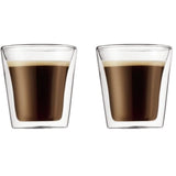 Set 2 verres - BODUM - Canteen - Double paroi - 0.1 l - Transparent