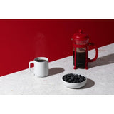 Cafetiere a piston - BODUM - Java - Monture et couvercle en plastique - 8 tasses - 1 l - Rouge