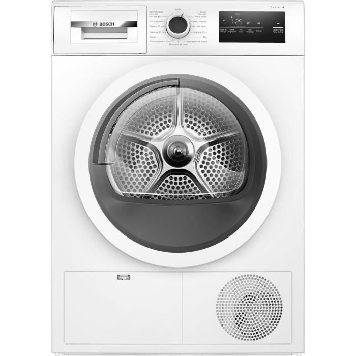 Seche-linge a condensation BOSCH WTN85V08FR SER4 - 7 kg - Classe B - Blanc