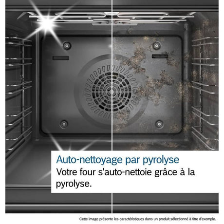 Four intégrable combi vapeur - BOSCH HRG7764B1 - 71L - Pyrolyse - Écran TFT tactile
