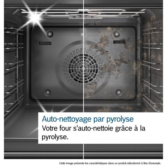 Four intégrable combi vapeur - BOSCH - HRG7764B1 - 71L - Pyrolyse - Écran TFT tactile