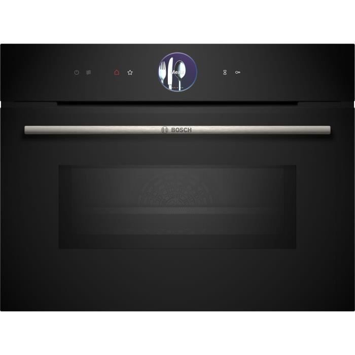 Four combiné micro-ondes encastrable BOSCH SER8 - CMG7761B1 - Noir - 45 L - 20 modes de cuisson