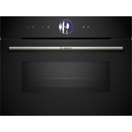 Four combiné micro-ondes encastrable BOSCH SER8 - CMG7761B1 - Noir - 45 L - 20 modes de cuisson