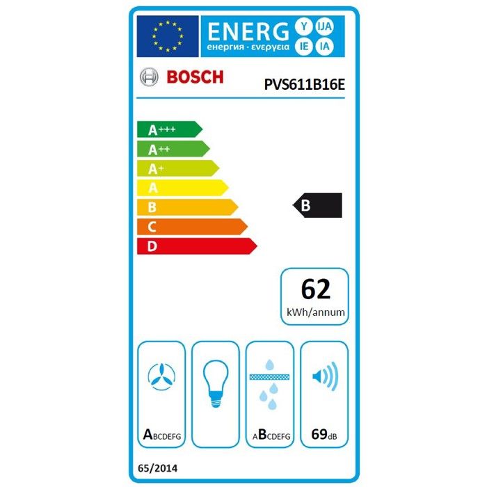 Bosch Table de cuisson aspirante induction 60cm 4 foyers 7400w noir - PVS611B16E