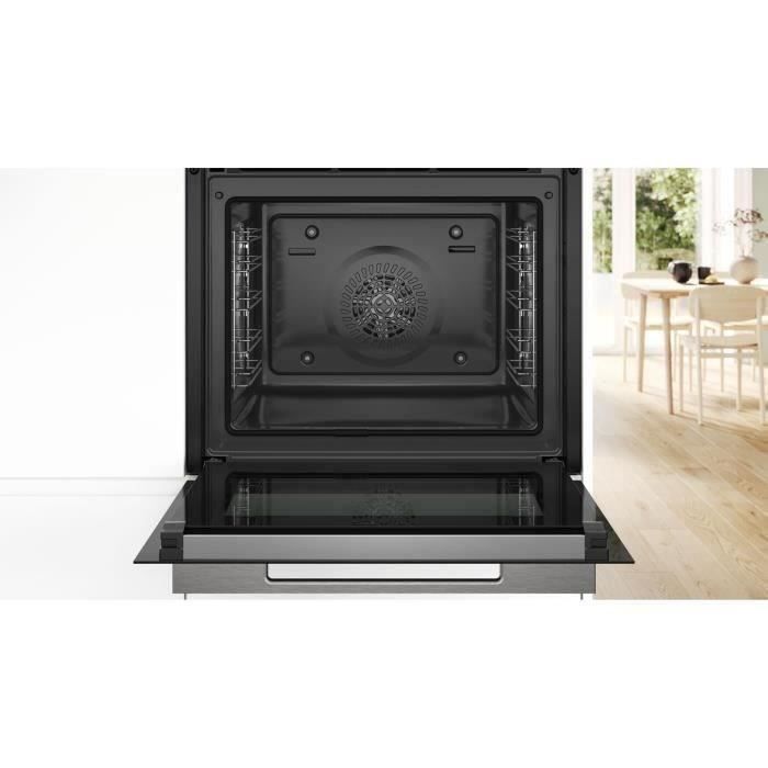 Four pyrolyse - BOSCH SERIE 8 HBG7741B1 - 71L - Home Connect - CookAssist - Air Fry - Classe énergie A+