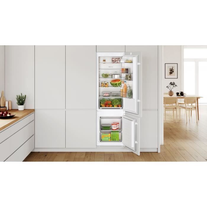 Réfrigérateur combiné intégrable BOSCH SER2 -KIV87NSE0 - 2 portes - 270 L - Classe E