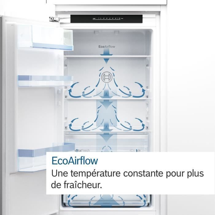 Réfrigérateur combiné intégrable BOSCH SER2 -KIV87NSE0 - 2 portes - 270 L - Classe E