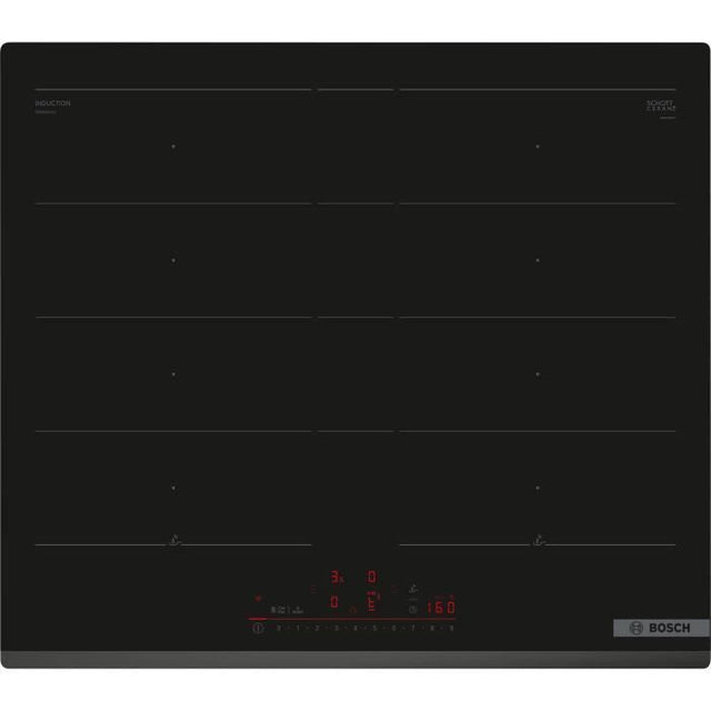 Table induction 60cm - BOSCH SER6 - PXY63KHC1E Noir - 4-foyers - Home Connect