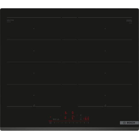 Table induction 60cm - BOSCH SER6 - PXY63KHC1E Noir - 4-foyers - Home Connect