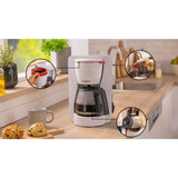 Cafetiere Filtre - BOSCH - TKA2M111 MyMoment - Blanche - Capacité 1,25L - verseuse verre - systeme anti-gouttes